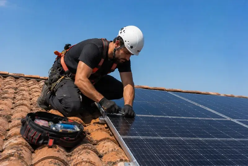 Maintenance et monitoring de panneaux solaires à Pont-de-Chéruy
